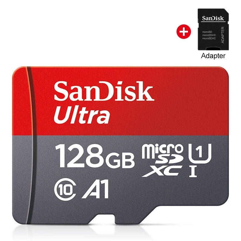 SanDisk Micro SD Memory Ultra TF Flash Card A1 V10 C10 U1 32GB 64G 128G 256G for Camera Phone Nintendo Switch Tablet Drone - Avero