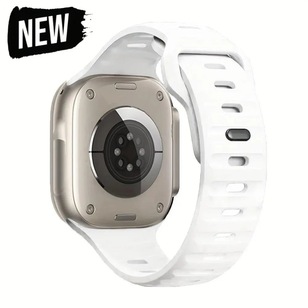 Soft Silicone Strap For Apple Watch Band Ultra 49mm 44mm 45mm 42mm 41mm 42mm 38mm Sport Watchband IWatch Serise 9 8 7 6 Bracelet - Avero
