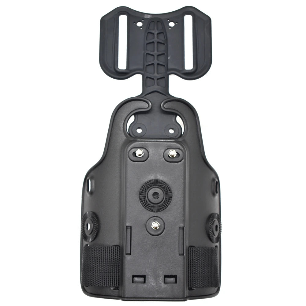 Tactical Leg Gun Holster Platform for Glock 17 19 Beretta M9 Sig P226 Airsoft Drop Thigh Pistol Case Paddle Adapter for Hunting - Avero