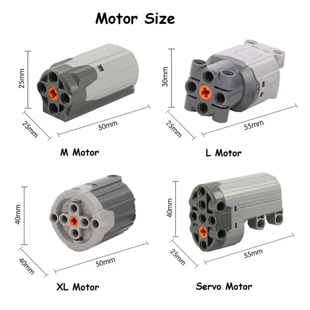 Technical Electronic Building Block MOC Accessories Micro - motor RC Power Functions Parts AA Battery Box DIY Car Bricks Kids Toys - Avero