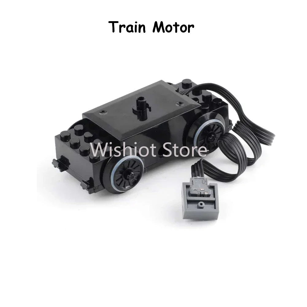 Technical Parts Train Motor 88002 MOC Pack Power Functions Battery Box Tracks Top Base Plate for Legoeds EV3 91994 74784 2871 - Avero