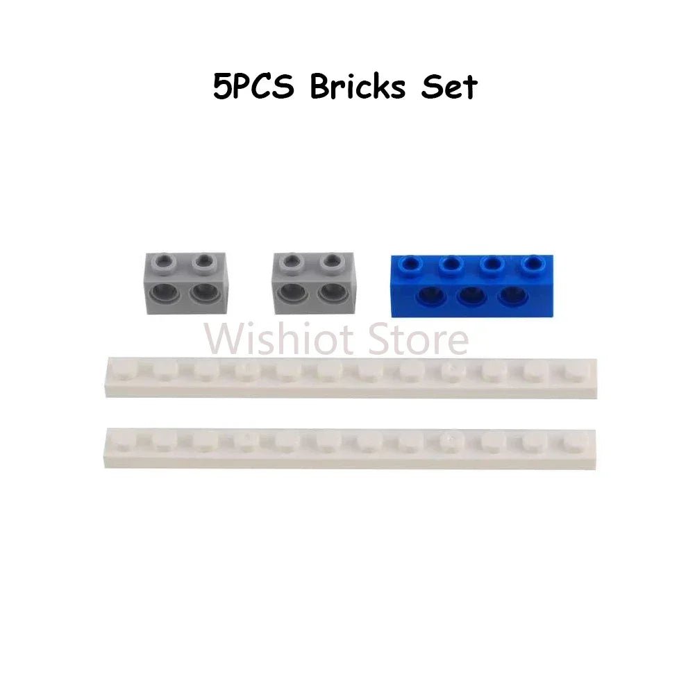 Technical Parts Train Motor 88002 MOC Pack Power Functions Battery Box Tracks Top Base Plate for Legoeds EV3 91994 74784 2871 - Avero