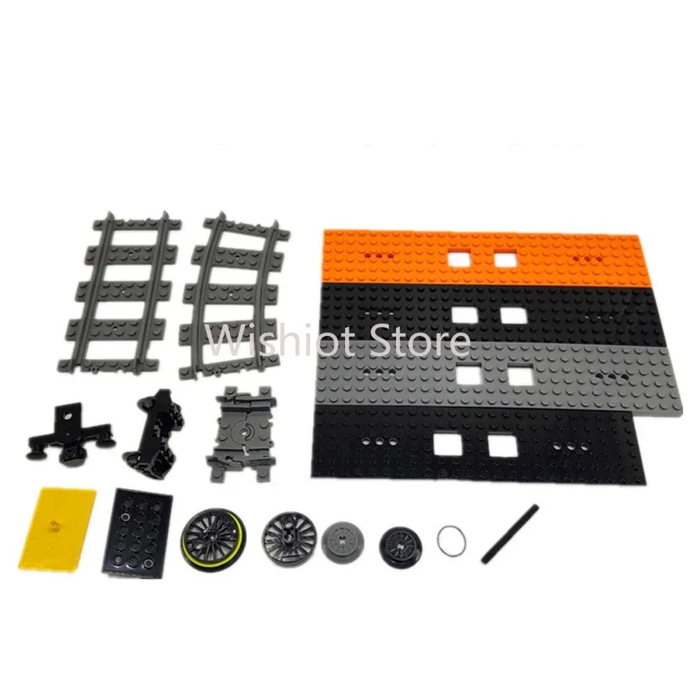 Technical Parts Train Motor 88002 MOC Pack Power Functions Battery Box Tracks Top Base Plate for Legoeds EV3 91994 74784 2871 - Avero