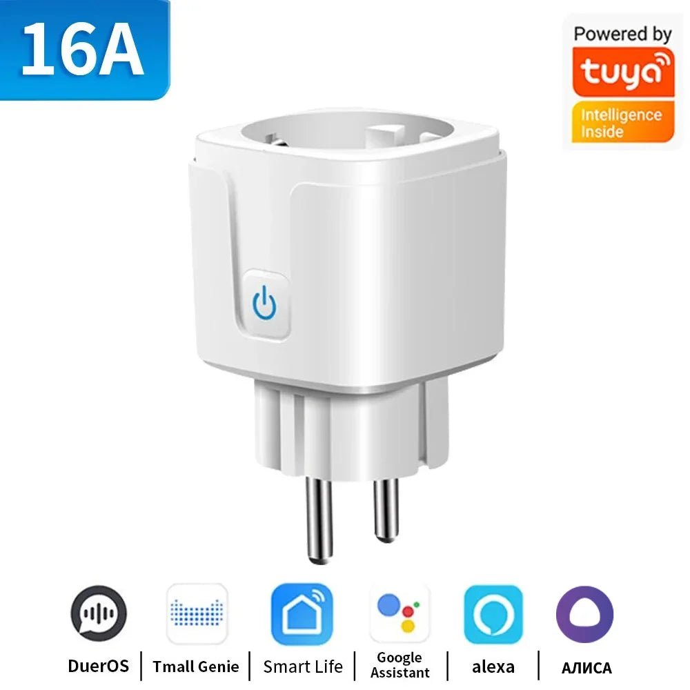TNCE TUYA Smart Plug WiFi or Zigbee3.0 Socket EU 16A/20A Power Monitor Timing Function Voice Control Work With Alexa Google Home - Avero