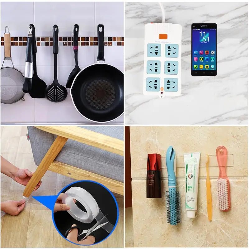 Ultra - strong Double Sided Adhesive Monster Tape Home Appliance Waterproof Wall Stickers Home Improvement Resistant Tapes - Avero