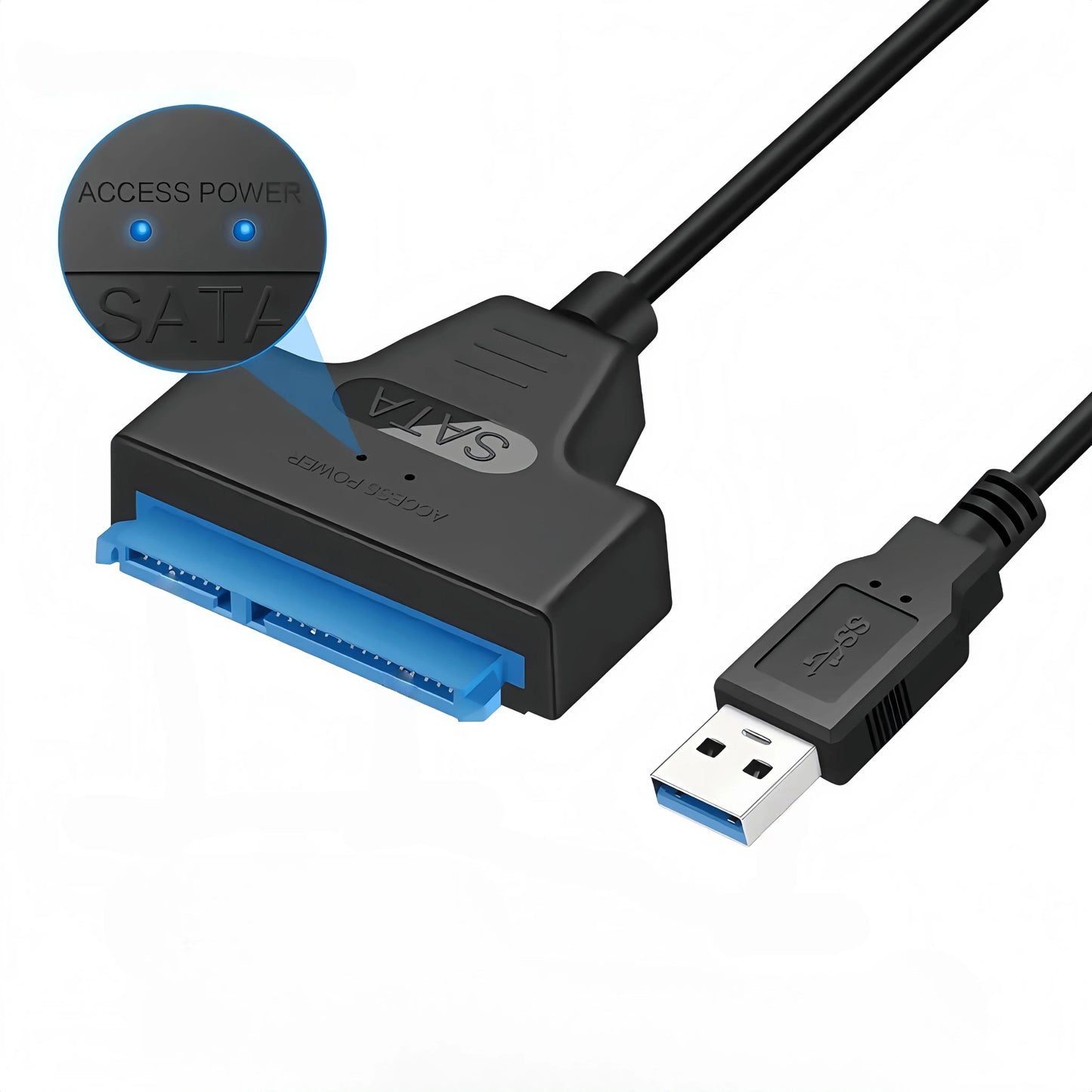 USB 3.0 to SATA III Adapter Cable - 6Gbps 2.5" HDD/SSD Converter with 22 - Pin Connector for Laptop/PC (Plug & Play) - Avero