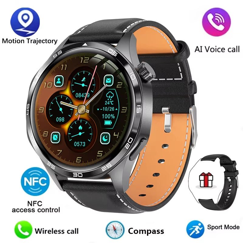 Watch 5 PRO Smart Watch Men Watch 5 AMOLED HD Screen Bluetooth Call GPS Trajectory NFC Heart Rate Compass Smartwatches 2024 New - Avero