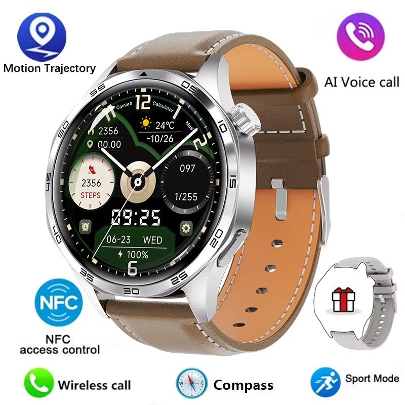 Watch 5 PRO Smart Watch Men Watch 5 AMOLED HD Screen Bluetooth Call GPS Trajectory NFC Heart Rate Compass Smartwatches 2024 New - Avero