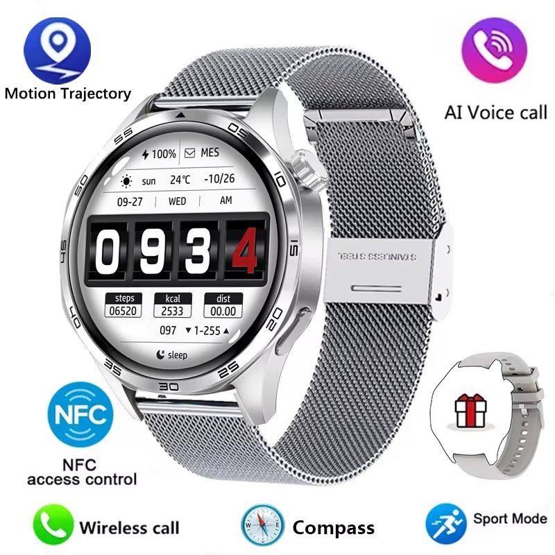 Watch 5 PRO Smart Watch Men Watch 5 AMOLED HD Screen Bluetooth Call GPS Trajectory NFC Heart Rate Compass Smartwatches 2024 New - Avero