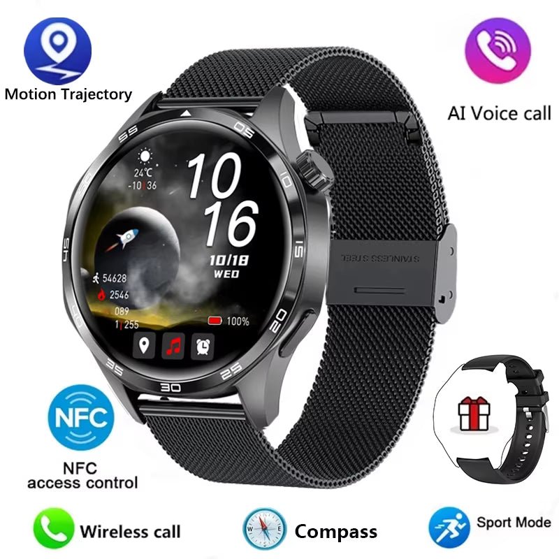Watch 5 PRO Smart Watch Men Watch 5 AMOLED HD Screen Bluetooth Call GPS Trajectory NFC Heart Rate Compass Smartwatches 2024 New - Avero