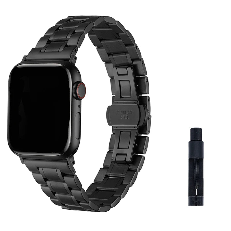 Watch Straps For Apple Watch Band Series 9/8/7/6/5/4/SE Stainless Steel Bracelet For IWatch Series Ultra 49mm 45mm 44mm 41 40mm - Avero