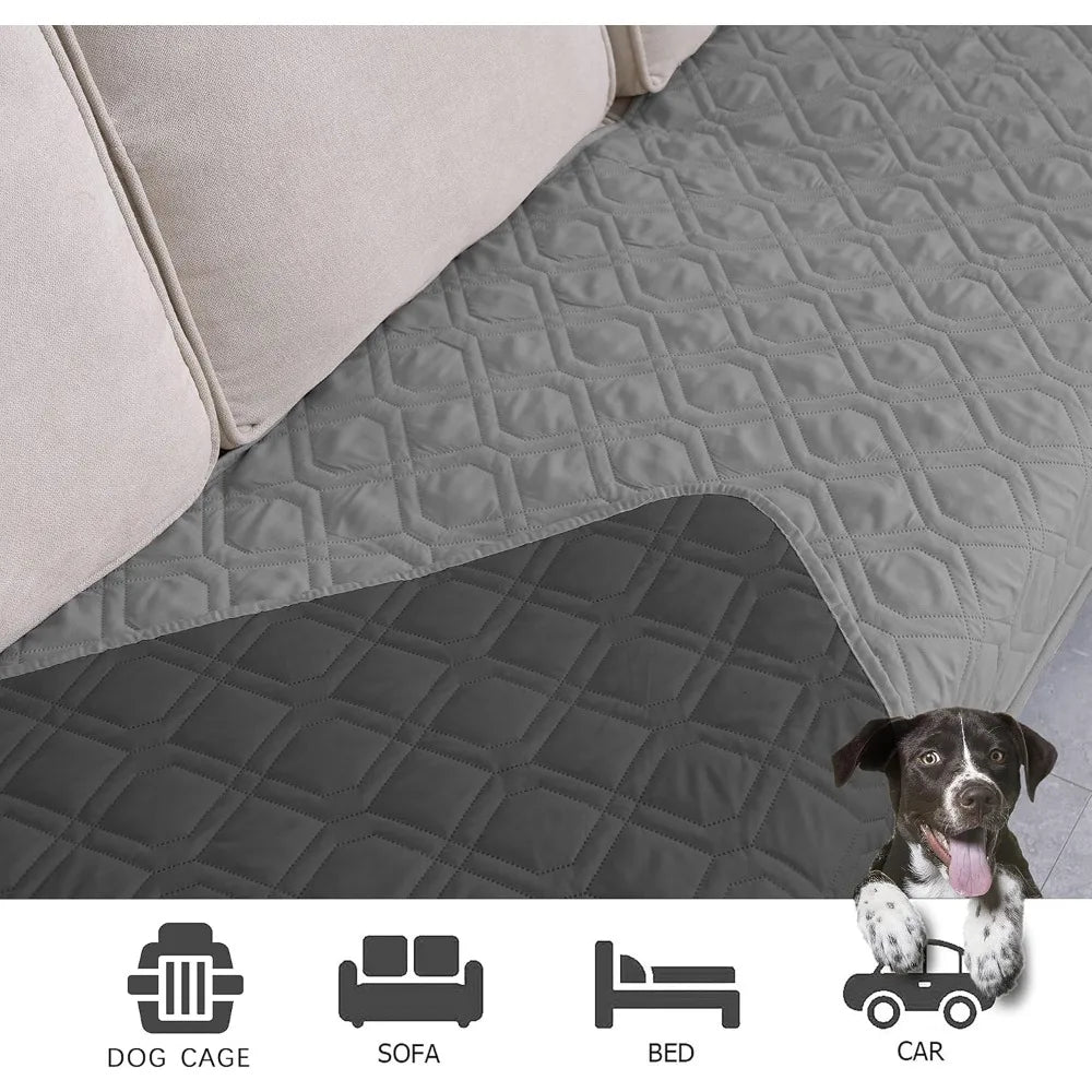 Waterproof Dog Bed Cover Pet Blanket for Furniture Bed Couch Sofa Reversible - Avero