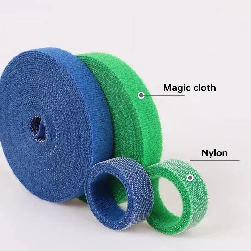 Wholesale 2/5M/Roll 12mm Width Cable Organizer USB Cable Winder Management nylon Free Cut Ties Mouse earphone Cord cable ties - Avero