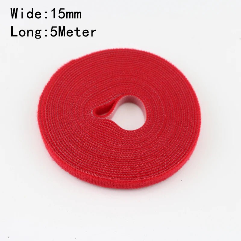 Wholesale 2/5M/Roll 12mm Width Cable Organizer USB Cable Winder Management nylon Free Cut Ties Mouse earphone Cord cable ties - Avero