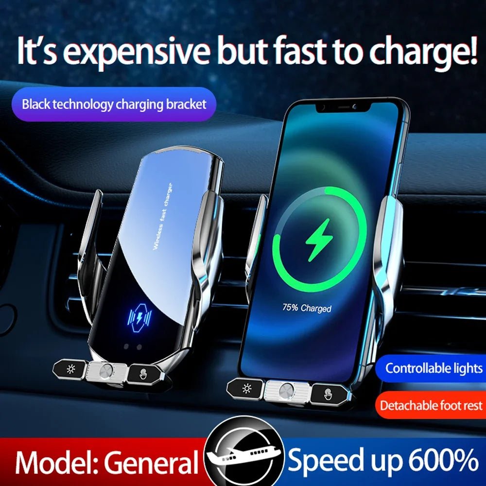 Wireless Charger Car Auto Magnetic Air Vent Phone Holder For iPhone 16 15 14 13 Samsung Xiaomi Induction Fast Charging Station - Avero