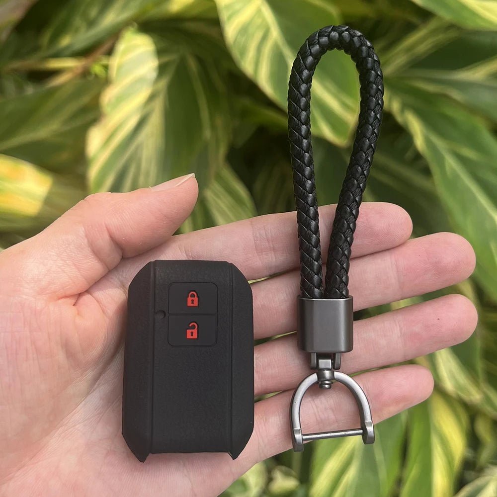 ZAD Silicone Rubber Car Key Cover Case Set For Suzuki New Swift 2017 Wagon R Japanese Monopoly Type 3c 2Button Remote Bey Holder - Avero