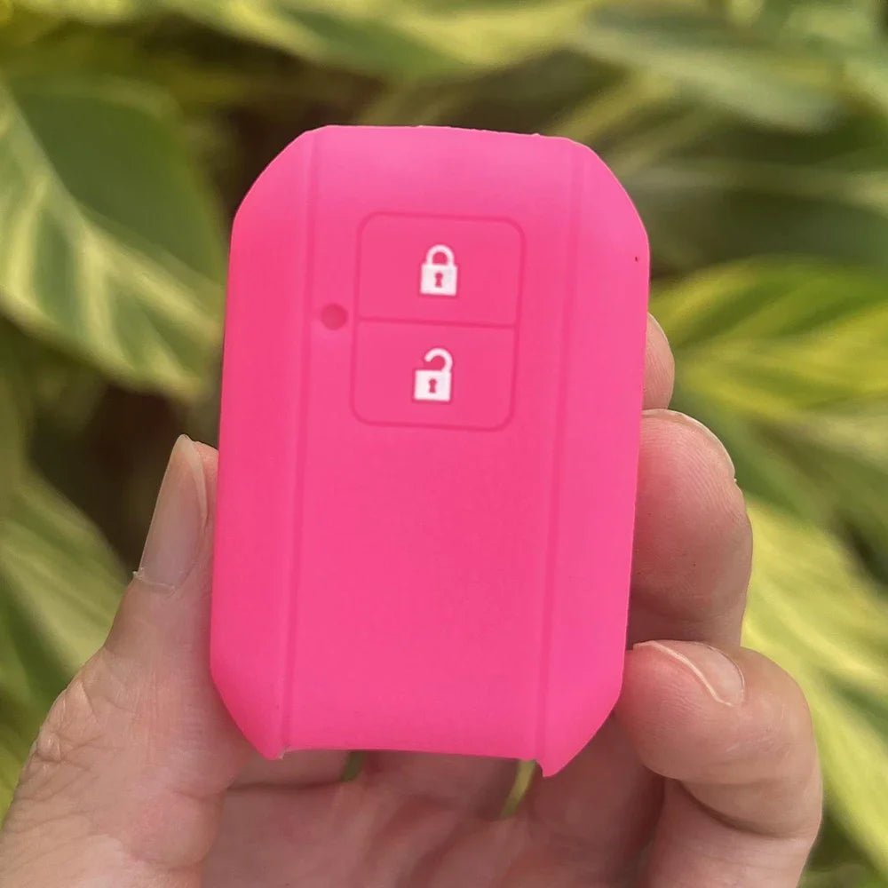 ZAD Silicone Rubber Car Key Cover Case Set For Suzuki New Swift 2017 Wagon R Japanese Monopoly Type 3c 2Button Remote Bey Holder - Avero