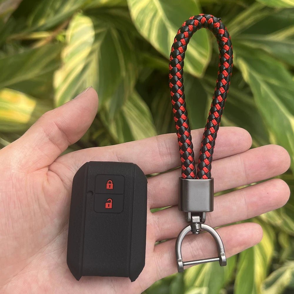 ZAD Silicone Rubber Car Key Cover Case Set For Suzuki New Swift 2017 Wagon R Japanese Monopoly Type 3c 2Button Remote Bey Holder - Avero