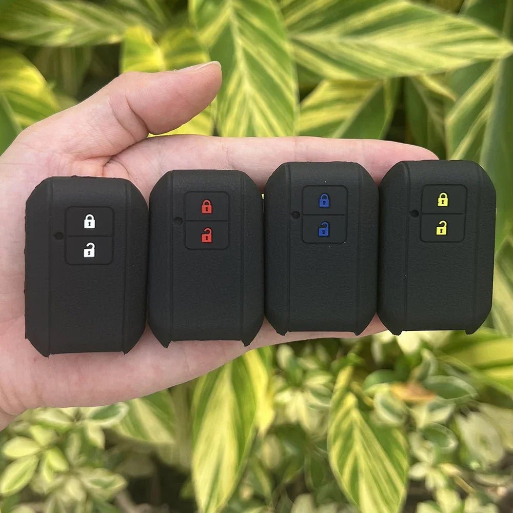 ZAD Silicone Rubber Car Key Cover Case Set For Suzuki New Swift 2017 Wagon R Japanese Monopoly Type 3c 2Button Remote Bey Holder - Avero