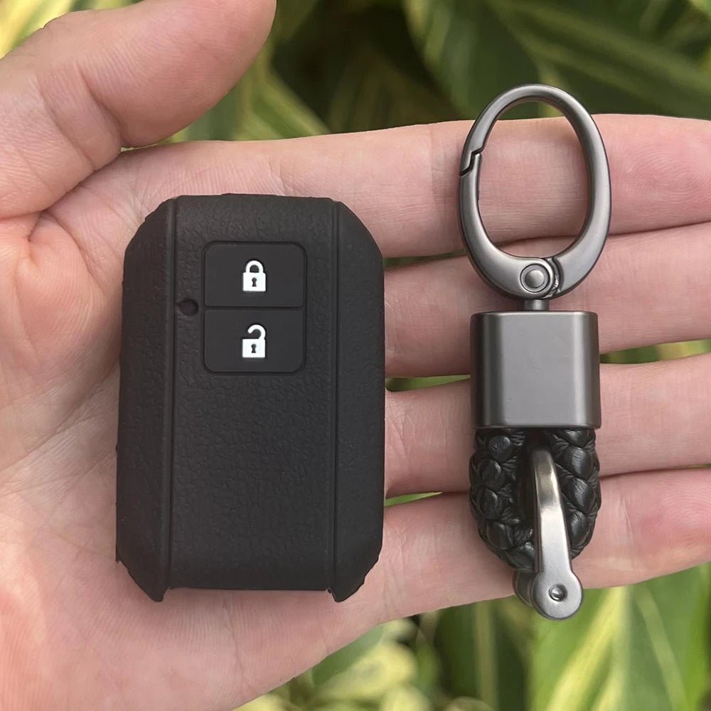 ZAD Silicone Rubber Car Key Cover Case Set For Suzuki New Swift 2017 Wagon R Japanese Monopoly Type 3c 2Button Remote Bey Holder - Avero