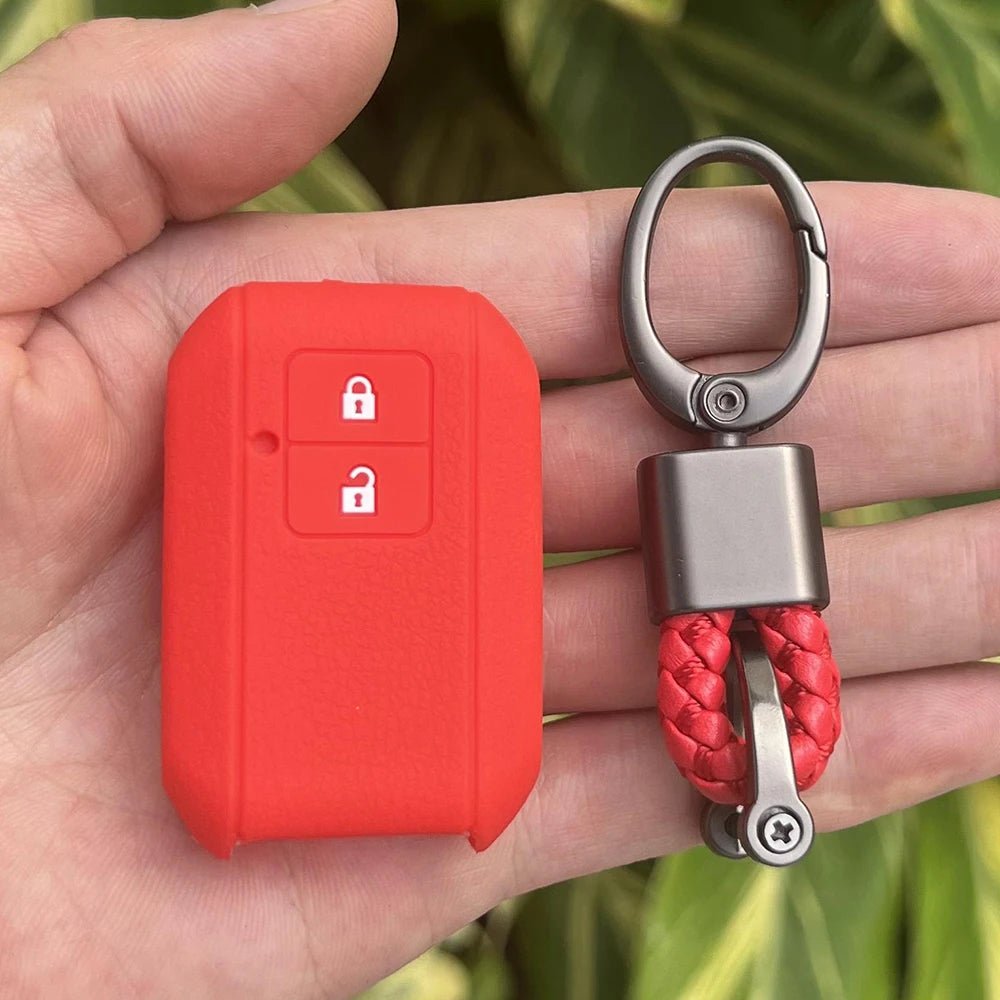 ZAD Silicone Rubber Car Key Cover Case Set For Suzuki New Swift 2017 Wagon R Japanese Monopoly Type 3c 2Button Remote Bey Holder - Avero