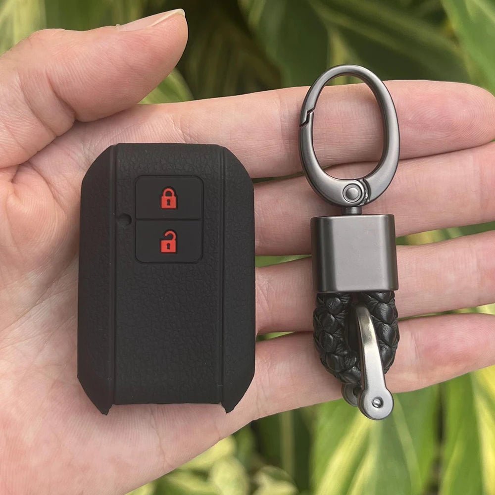 ZAD Silicone Rubber Car Key Cover Case Set For Suzuki New Swift 2017 Wagon R Japanese Monopoly Type 3c 2Button Remote Bey Holder - Avero