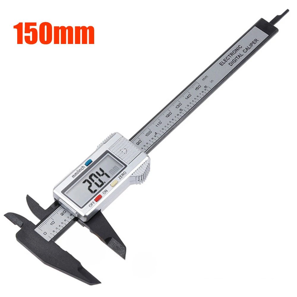 0 - 150mm High Strength Plastic Student Home Woodworking Gap Play Measuring Calipers Electronic Digital Calipers - Avero