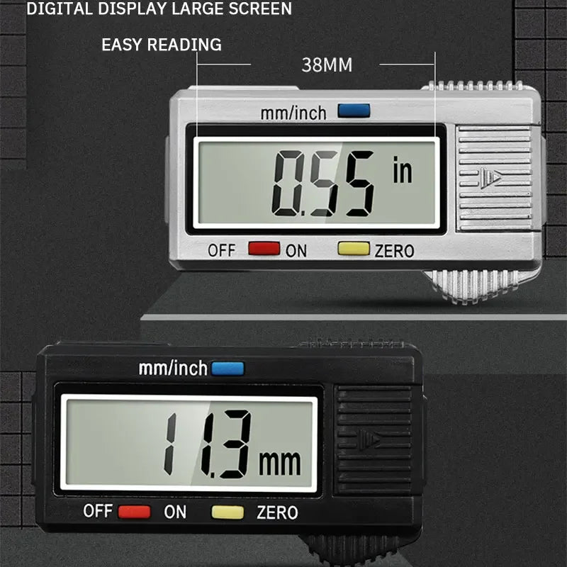 0 - 150mm High Strength Plastic Student Home Woodworking Gap Play Measuring Calipers Electronic Digital Calipers - Avero