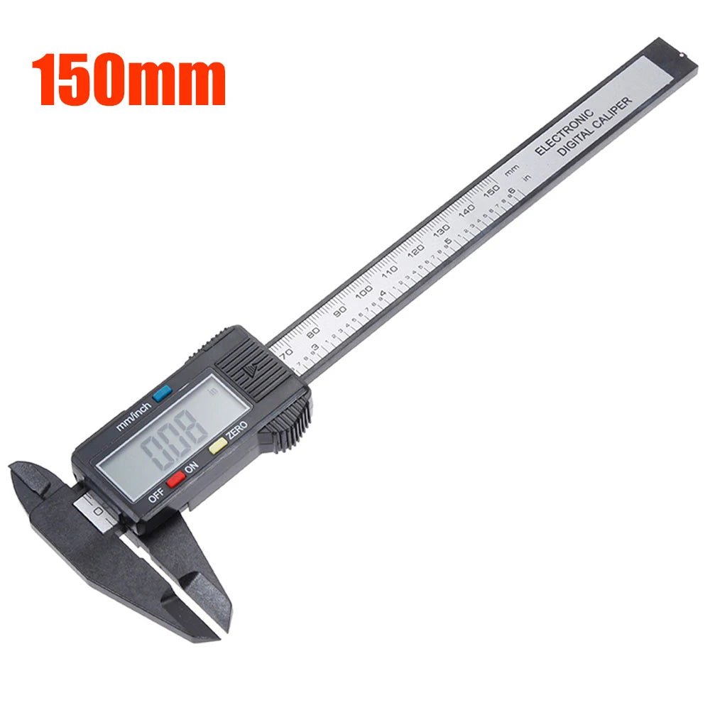 0 - 150mm High Strength Plastic Student Home Woodworking Gap Play Measuring Calipers Electronic Digital Calipers - Avero