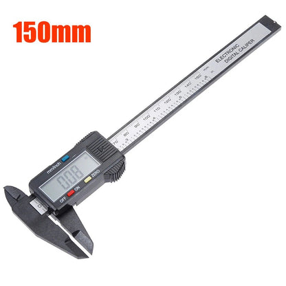 0 - 150mm High Strength Plastic Student Home Woodworking Gap Play Measuring Calipers Electronic Digital Calipers - Avero