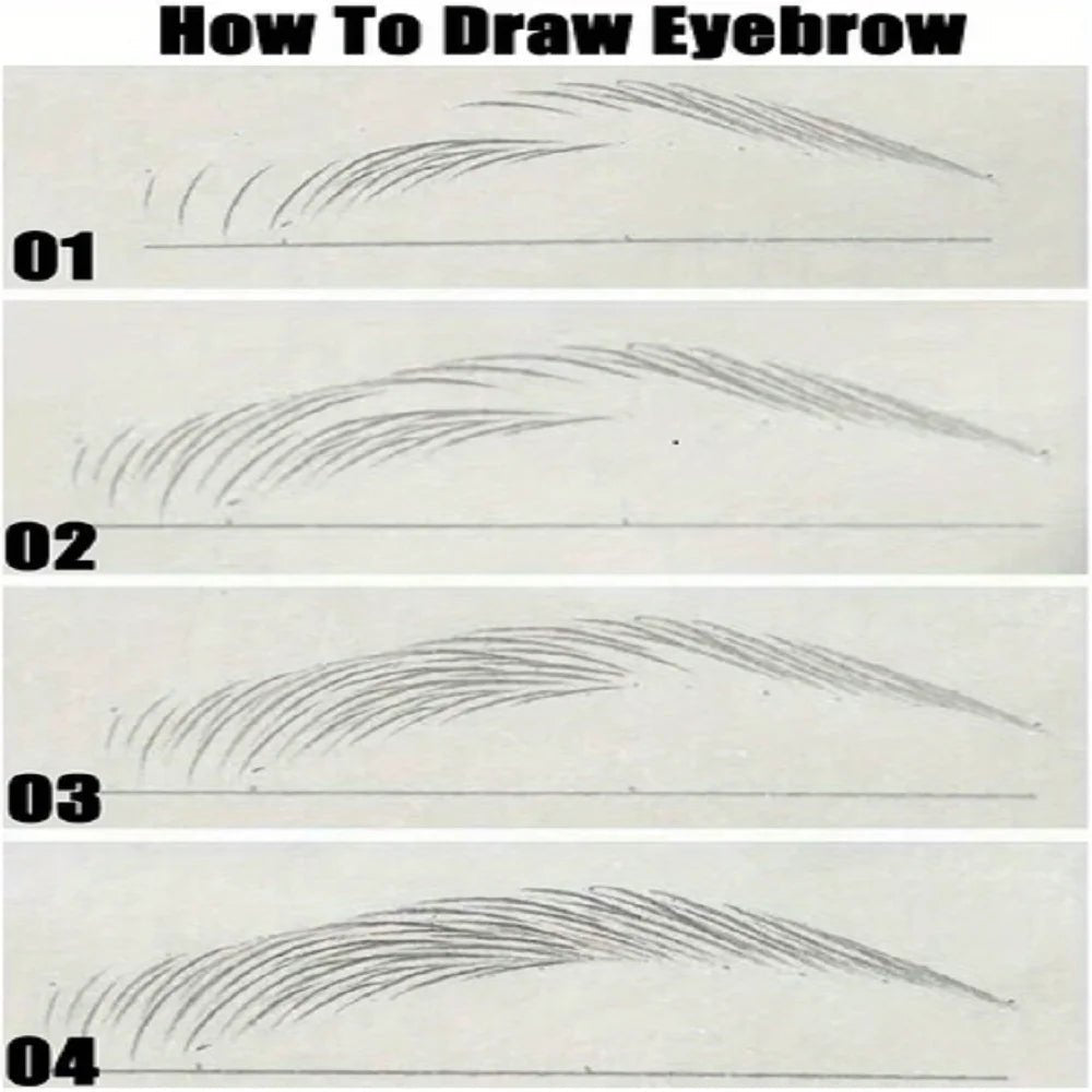 0.008mm Ultra Fine Eyebrow Pen Long Last Smudge Proof Waterproof Sweat - Proof High Pigmented Easy Applying Liquid Eye Brow Pencil - Avero