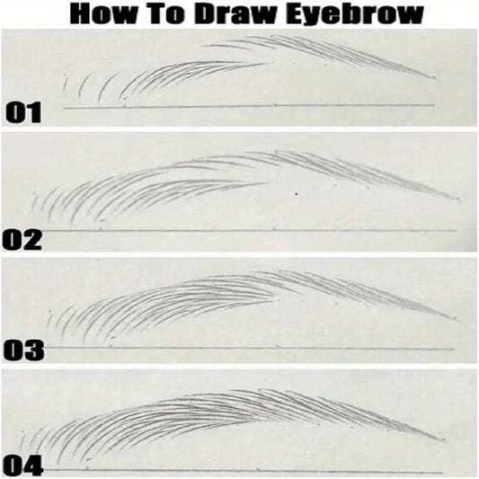 0.008mm Ultra Fine Eyebrow Pen Long Last Smudge Proof Waterproof Sweat - Proof High Pigmented Easy Applying Liquid Eye Brow Pencil - Avero
