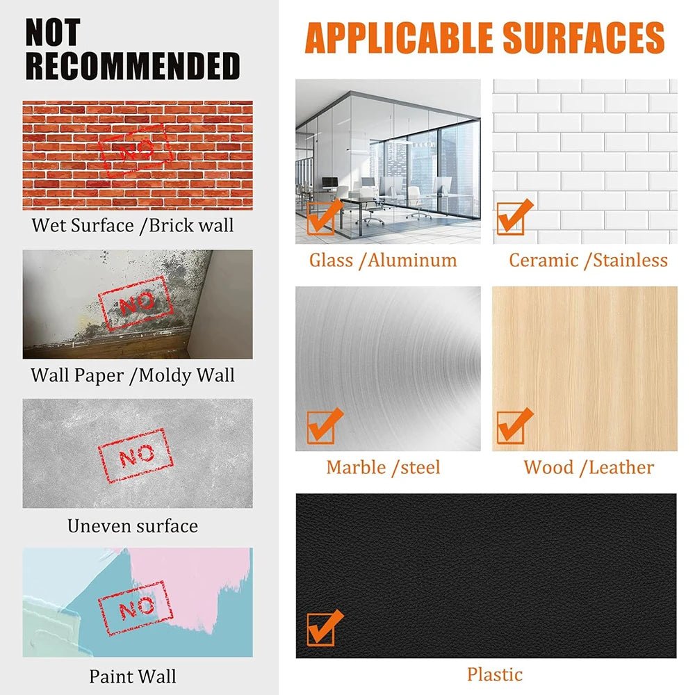 1 - 10M Double - sided Adhesive Nano Tape 20 - 50mm Width Reusable No Trace Waterproof Ultra - strong Tape Strip Clear Mounting Tape - Avero