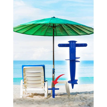 1 - Pack Plastic Beach Umbrella Plug Base Floor Fork Insert Accessory - Avero