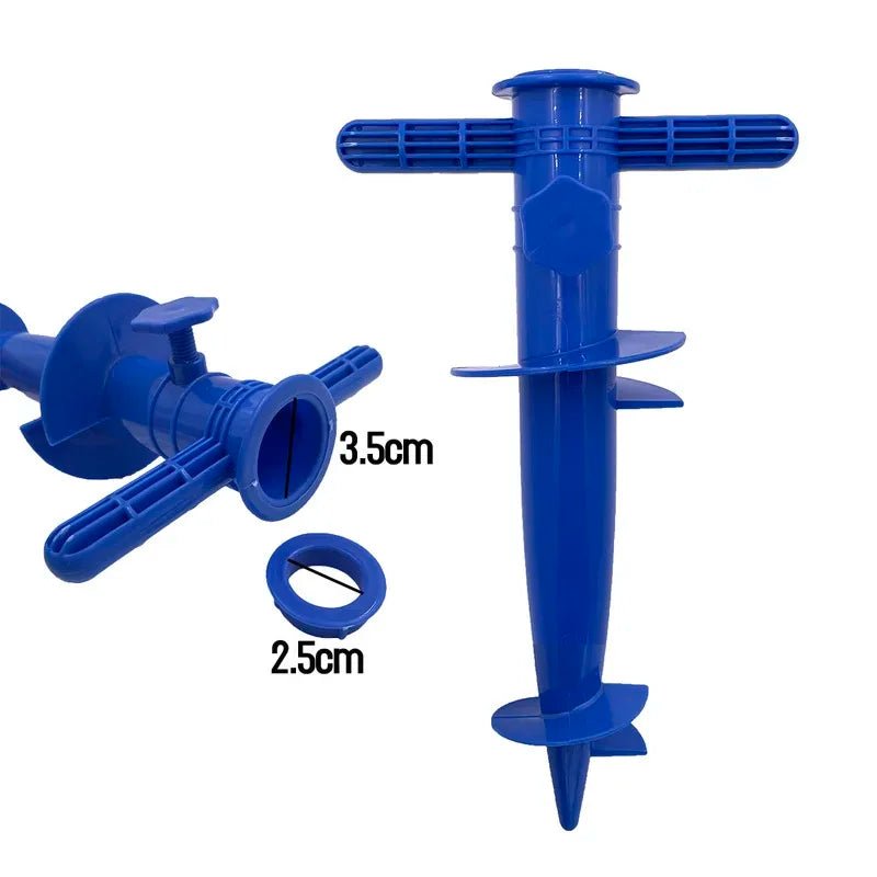 1 - Pack Plastic Beach Umbrella Plug Base Floor Fork Insert Accessory - Avero