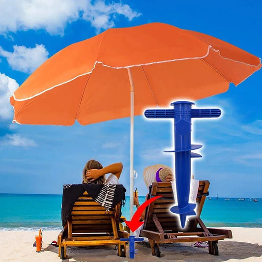 1 - Pack Plastic Beach Umbrella Plug Base Floor Fork Insert Accessory - Avero