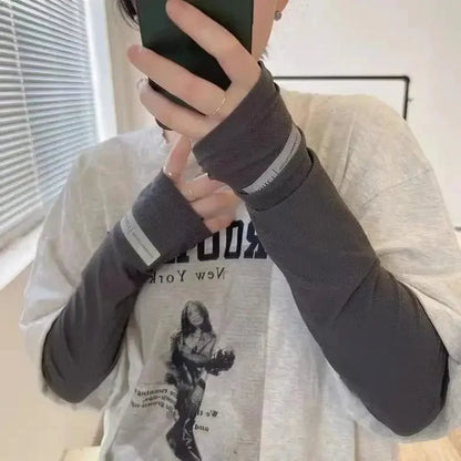 1 Pair Oversized Ice Sleeves For Men, Summer Outdoor Loose Sleeves With UV Protection - Avero