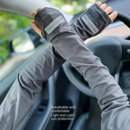 1 Pair Oversized Ice Sleeves For Men, Summer Outdoor Loose Sleeves With UV Protection - Avero