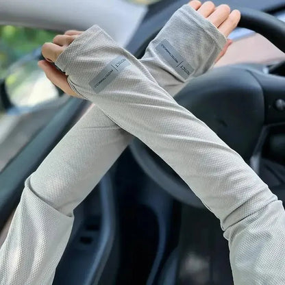 1 Pair Oversized Ice Sleeves For Men, Summer Outdoor Loose Sleeves With UV Protection - Avero