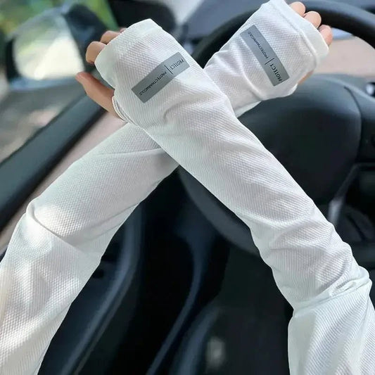 1 Pair Oversized Ice Sleeves For Men, Summer Outdoor Loose Sleeves With UV Protection - Avero