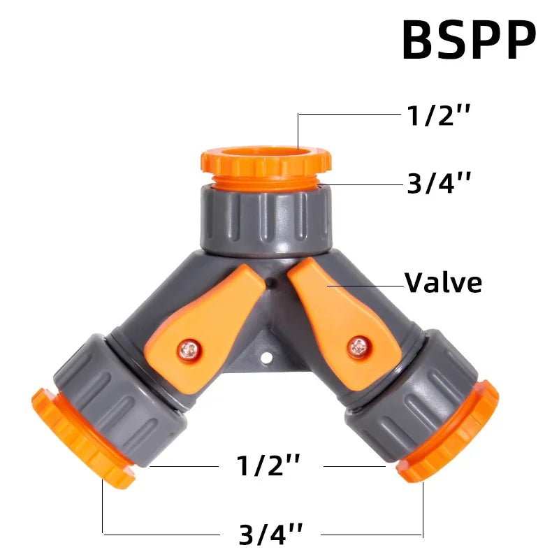 1 - Pcs 1/2" 3/4" 1" Garden Hose Quick Connect Adapters - EU BPS Threaded Fittings for Faucets, Spray Guns & Watering Systems - Avero