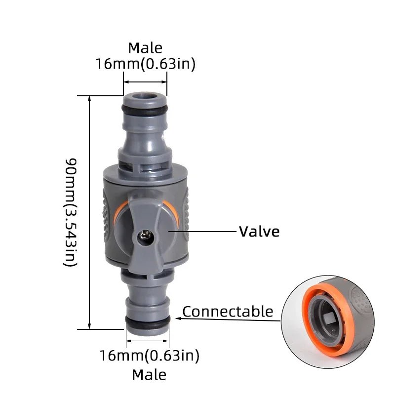 1 - Pcs 1/2" 3/4" 1" Garden Hose Quick Connect Adapters - EU BPS Threaded Fittings for Faucets, Spray Guns & Watering Systems - Avero