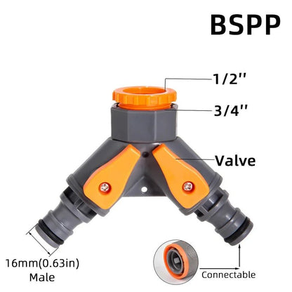 1 - Pcs 1/2" 3/4" 1" Garden Hose Quick Connect Adapters - EU BPS Threaded Fittings for Faucets, Spray Guns & Watering Systems - Avero