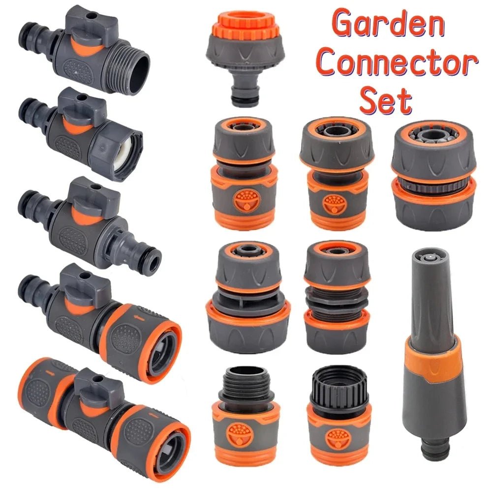 1 - Pcs 1/2" 3/4" 1" Garden Hose Quick Connect Adapters - EU BPS Threaded Fittings for Faucets, Spray Guns & Watering Systems - Avero
