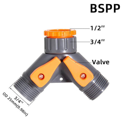 1 - Pcs 1/2" 3/4" 1" Garden Hose Quick Connect Adapters - EU BPS Threaded Fittings for Faucets, Spray Guns & Watering Systems - Avero