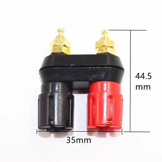 1 pcs Speaker banana plug BINDING POST terminal connector banana socket Dual Female Banana Plug for Speaker Amplifier - Avero