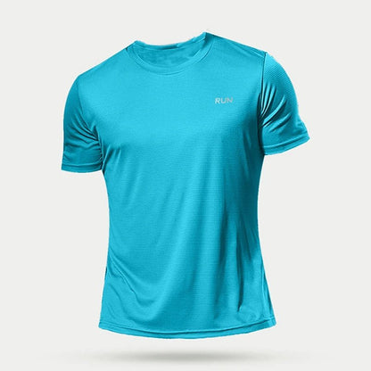 1 Piece Men's Short Sleeve Undershirt Man Athletic T-Shirt Quick Drying Lightweight Silk Underwear For Running Training Fitness - Avero