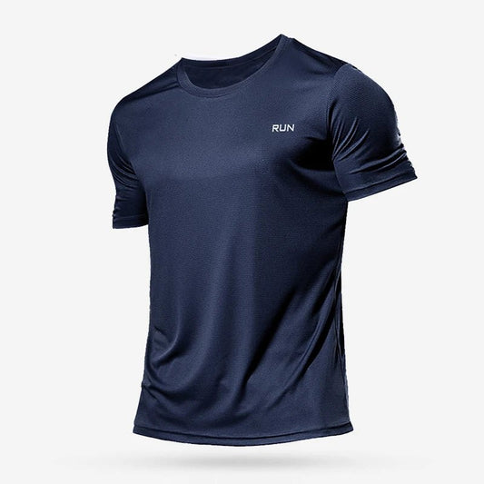 1 Piece Men's Short Sleeve Undershirt Man Athletic T-Shirt Quick Drying Lightweight Silk Underwear For Running Training Fitness - Avero