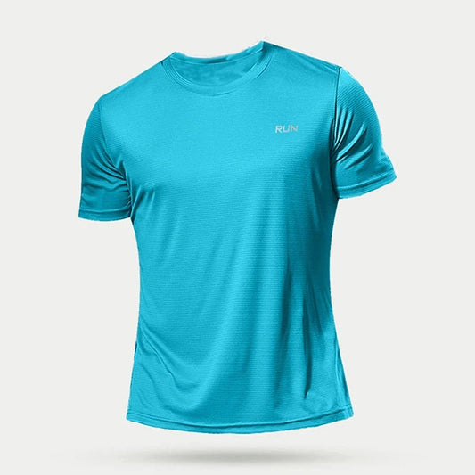 1 Piece Men's Short Sleeve Undershirt Man Athletic T-Shirt Quick Drying Lightweight Silk Underwear For Running Training Fitness - Avero