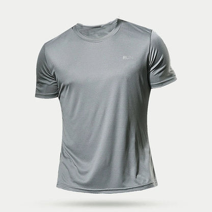 1 Piece Men's Short Sleeve Undershirt Man Athletic T-Shirt Quick Drying Lightweight Silk Underwear For Running Training Fitness - Avero